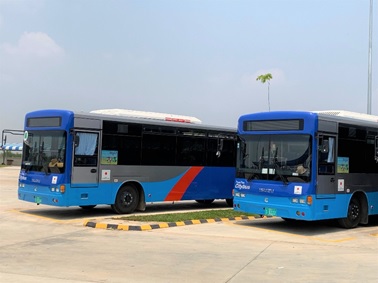 The bus fleets procured under the Japanese Grant Aid scheme